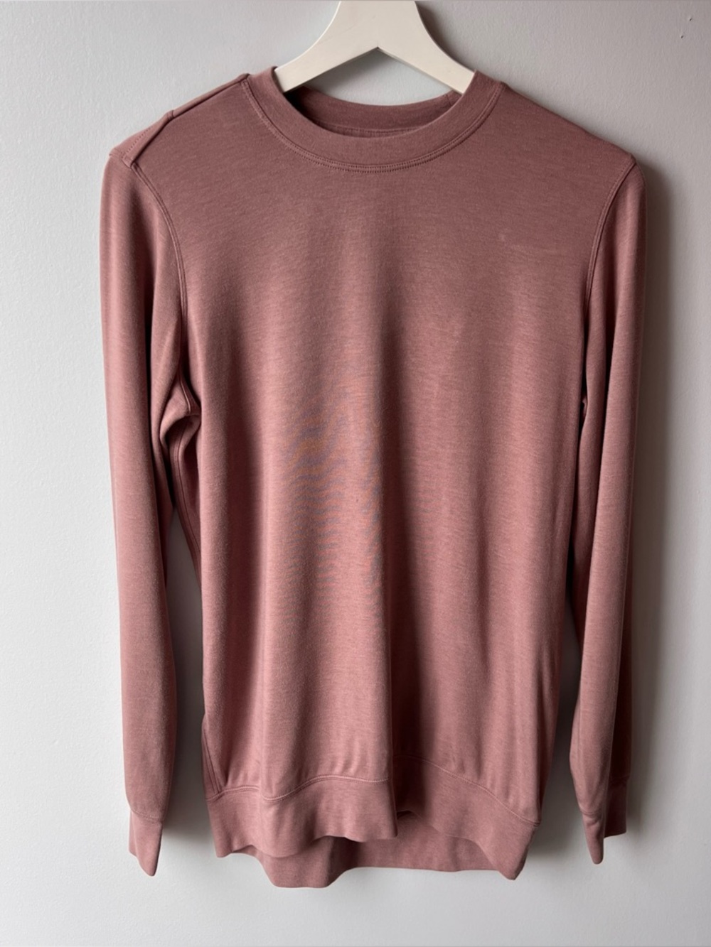Kit and Ace Women’s Crewneck Sweater in Dusty Rose - Classic Lightweight Knit